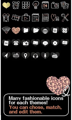 Big Leopard Heart Theme +HOME Screenshot 3
