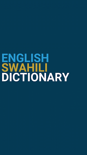 English : Swahili Dictionary Screenshot 0
