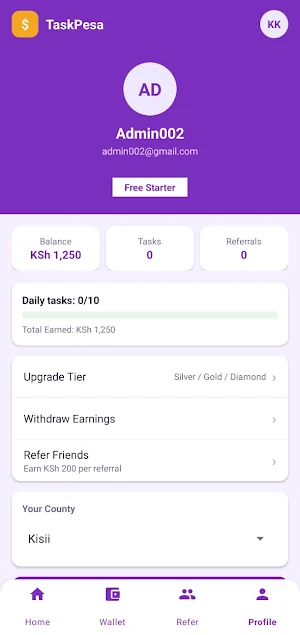 TaskPesa Earn to Mpesa Screenshot 3