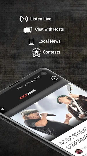105.7 The Hawk - Classic Rock for the Jersey Shore Screenshot 0