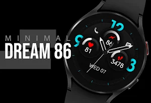 Dream 86 - Black Watch Face Screenshot 0