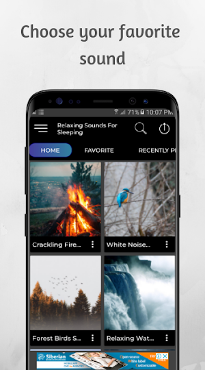 Relaxing Sounds for Sleeping Screenshot 2