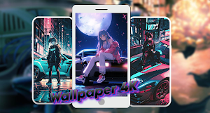 Anime Girl X JDM Wallpaper Screenshot 0