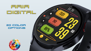 Aria Digital Watch Face screenshot 3