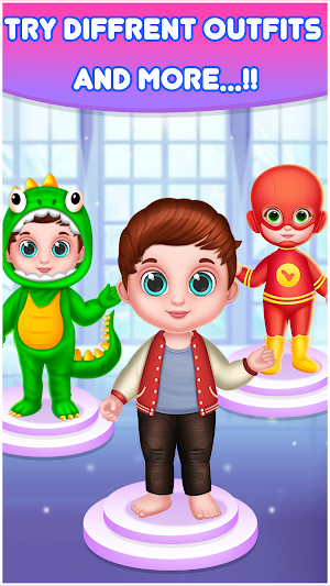 Cute Twins Dress up Duel Game Screenshot 2