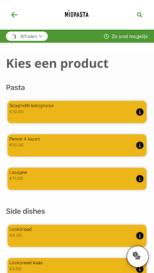 Mio Pasta Screenshot 1