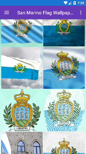 San Marino Flag Wallpaper: Fla Screenshot 2