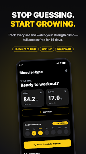 Muscle Hype – Workout Tracker Screenshot 0
