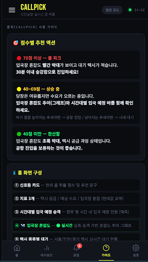 콜픽 - 공항 택시 콜 확률 예측 Screenshot 2
