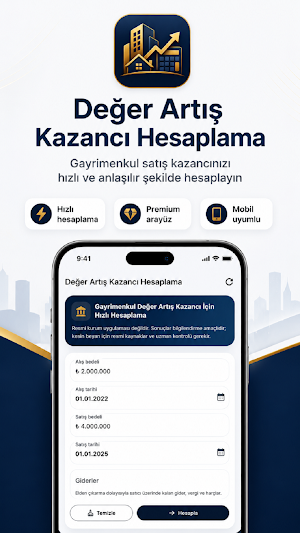 Değer Artış Kazancı Hesaplama Screenshot 0
