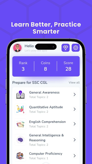 SSC CGL Exam Prep & Mock Tests Screenshot 0