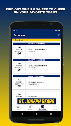 St. Joseph Bears Athletics Screenshot 1