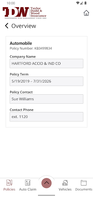 TDW Insurance Online Screenshot 3