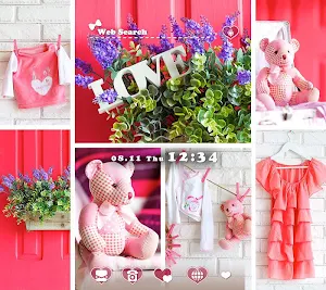 Baby Pink Theme +HOME Screenshot 0