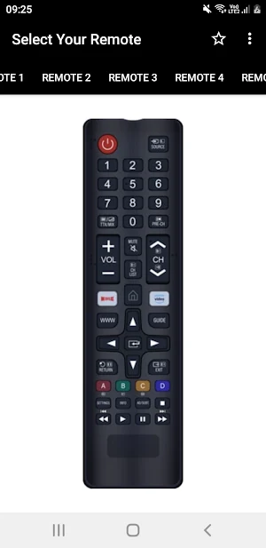 Samsung TV Remote Screenshot 1