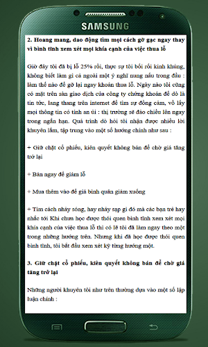 Sai Lam Dau Tu Chung Khoan Screenshot 2