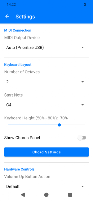 Midi Keyboard Screenshot 1