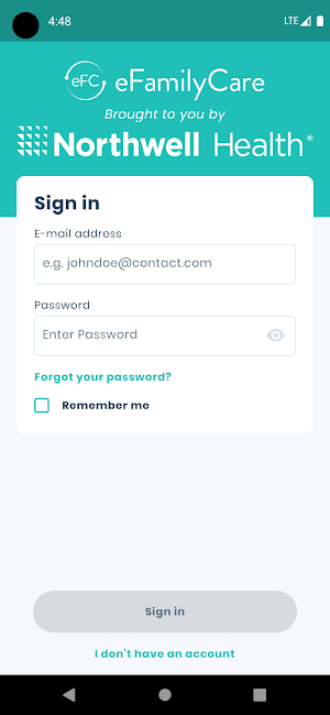 eFamilyCare by Northwell Screenshot 0