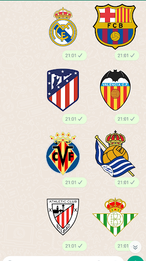 Spanish Championship Stickers Screenshot 0