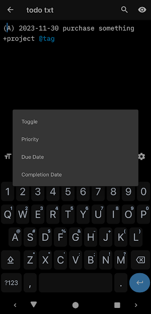 Zettel Notes : Todo.txt Plugin Screenshot 1