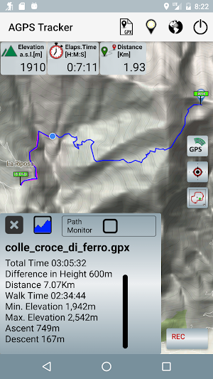 A-GPS Tracker Screenshot 2