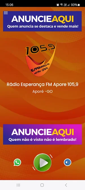 Rádio Esperança FM Apore 105,9 Screenshot 2