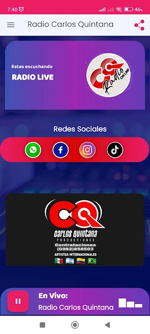 CARLOS QUINTANA RADIO ONLINE Screenshot 2