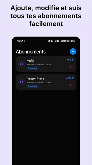 Mes Abonnements Screenshot 2
