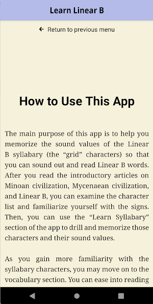 Learn Linear B Screenshot 3