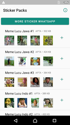 Stiker Perang Gambar Lucu WAStickerApps Screenshot 2
