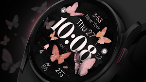 Butterfly Digital Watch Face Screenshot 0