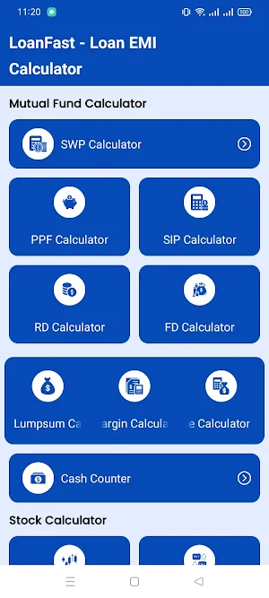 LoanFast - Loan EMI Calculator Screenshot 1