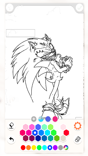 Scary Soniic.EXE Coloring Book Screenshot 2