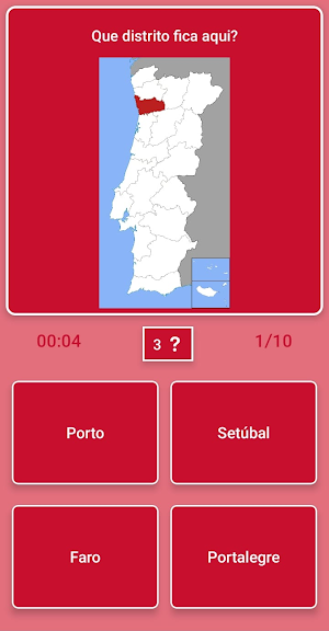 Mapa de Portugal - Quiz Screenshot 0