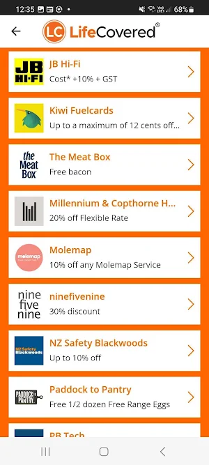 LifeCovered Perks Screenshot 2