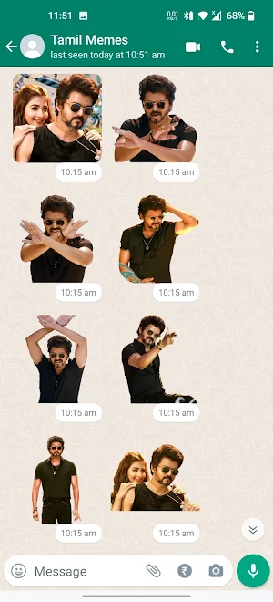 Vijay's Beast Stickers Screenshot 1