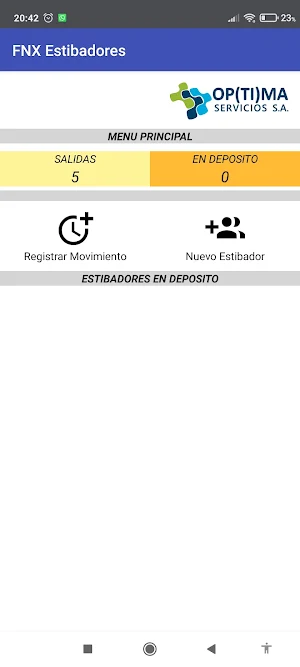 OP(TI)MA FNX Estibadores Screenshot 1