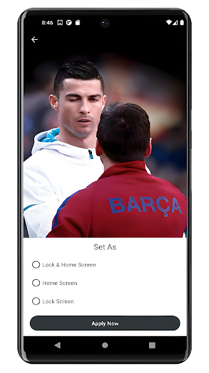 Soccer Ronaldo Messi Wallpaper Screenshot 1