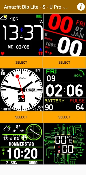 Amazfit Bip Lite / S Watchface Screenshot 0