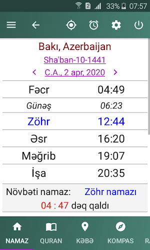 Namaz Vaxtları Screenshot 0
