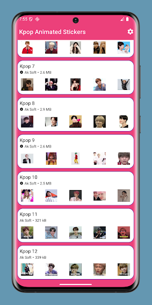 Kpop Animated Stickers Screenshot 1