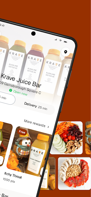 KRAVE Juice Bar Screenshot 1