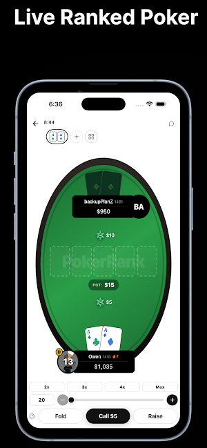 PokerRank: Ranked Hold'em Screenshot 1