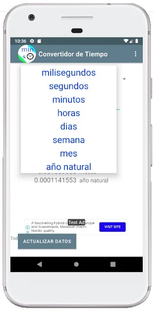 Convertidor de tiempo Screenshot 2