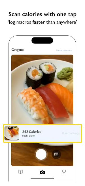 Oregano: Photo to Calories Screenshot 1