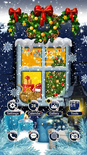 Window Snowing - Wallpaper Screenshot 0