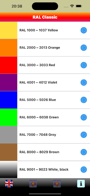 RAL Classic Dictionary Screenshot 0