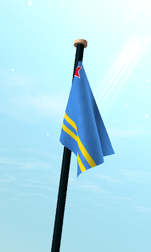 Aruba Flag 3D Live Wallpaper Screenshot 2
