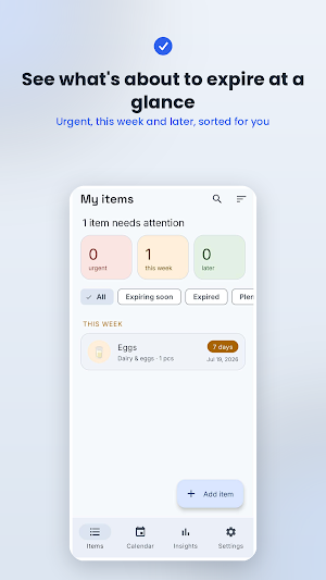 Expiration Tracker Screenshot 0