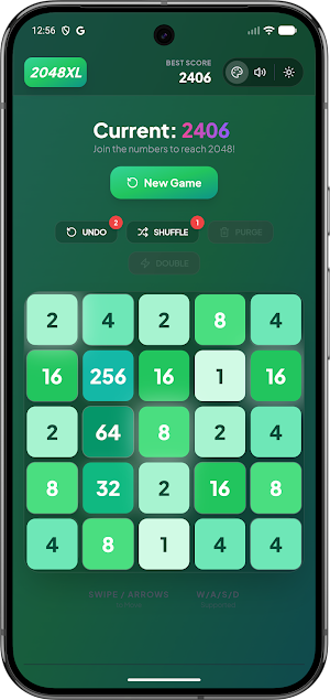 2048 XL Powerup Edition 2026 Screenshot 1